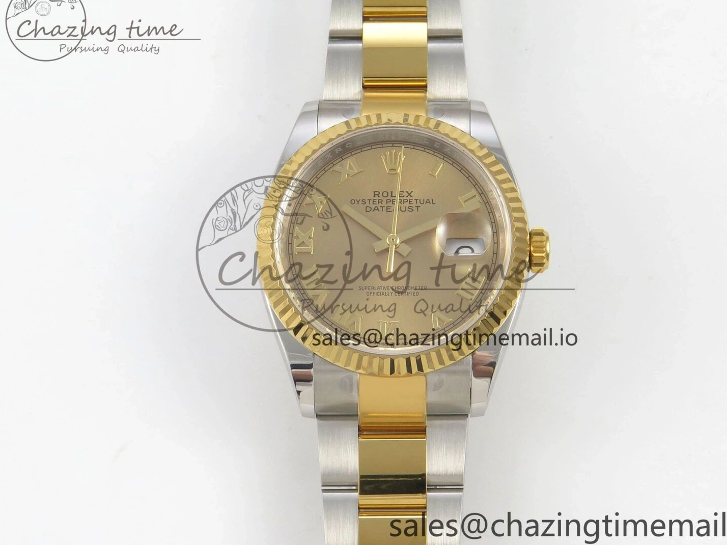 0111 DateJust 36 SS YG ARF 1:1 Best Edition 904L Steel YG Roman Dial on Oyster Bracelet SH SportInspired 101